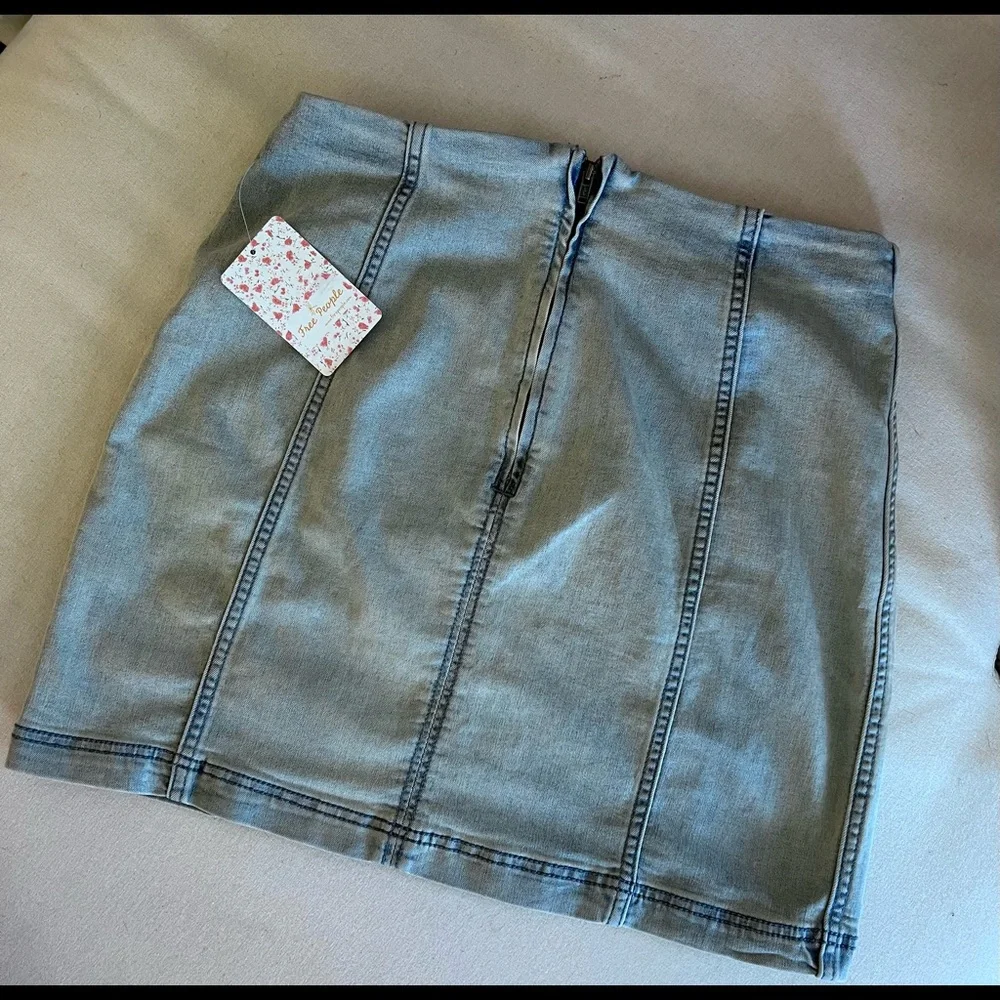 Free People Modern Femme Denim Mini Skirt - Picture 5 of 5